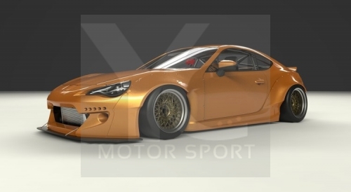 2012-2016 GT86 FT86 ZN6 FRS BRZ ZC6 GRD PD RB V2 Style Wide Body Kit incl. Front Lip, Fender Flare, Side Skirts, Rear Lip & Wing