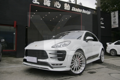 2014-2018 Porsche Macan Turbo AS Black Label Style Body Lip Kit including Front Lip, Side Skirt, Rear Diffuser, Rear Caps