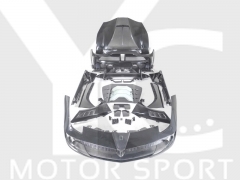 2015-2017 Ferrari F488 Spider MS 4XX Style Body Kit Portion Carbon Fiber