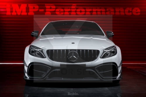 2016-2018 Mercedes Benz W205 C63 AMG Coupe iMP Performance Body Kit include Front Bumper Canards Side Skirt Underboard Rear Bumper Roof Wing Grill