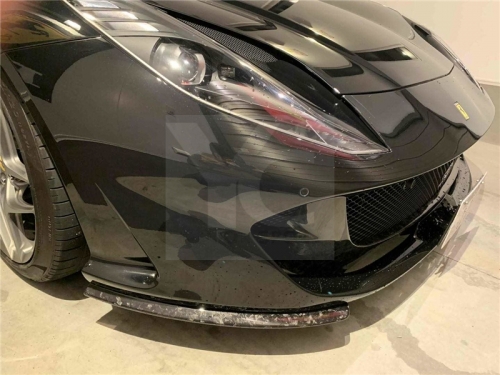 2017-2020 Ferrari 812 Superfast OEM Style Front Splitter Dry Carbon Fiber Forged Carbon