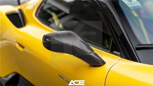 2020-2023 Maserati MC20 Side Mirror Frame Dry Carbon Fiber