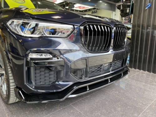 2019-2022 BMW G05 X5 MS Style Black Knight Style Front Lip Carbon Fiber