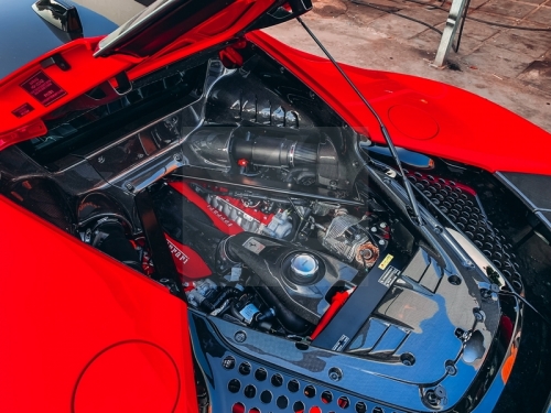 2020-2022 Ferrari SF90 OEM Style Rear Engine Bay Panel Kit Dry Carbon Fiber