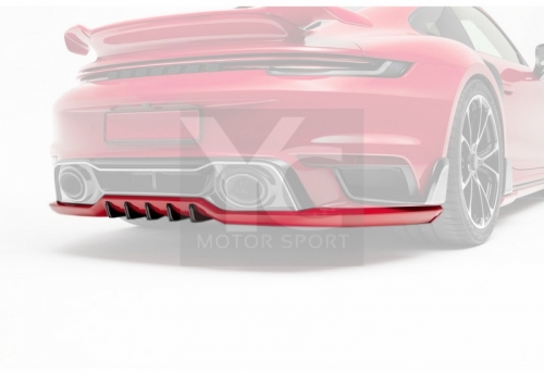 2019-2022 Porsche 911 992.1 Turbo S TA Style Rear Lower Lip Dry Carbon Fiber
