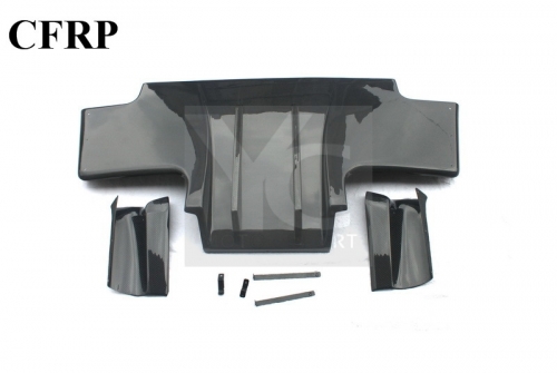 1989-1994 Nissan Skyline R32 GTR TS Rear Diffuser Type 2 with Metal Fitting Accessories