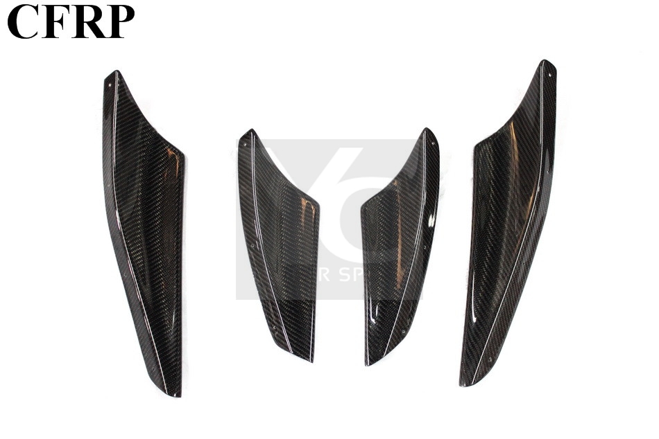 2008-2012 Mitsubishi Lancer Evolution EVO X VS Style Front Bumper Canards