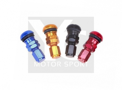 Free Shipping 4 Color 4pcs/set Universal Full Rays Volk Racing Forged Aluminum Tire Valve Stem with Caps Tubeless Valves