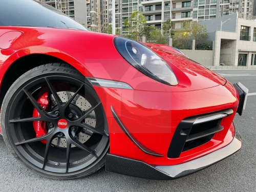 2019-2022 Porsche 911 992.1 Carrera & S & 4 & 4S Sport D MIW Performance Style Canards Dry Carbon Fiber
