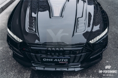 Carbon Fiber CF iMP PERFORMANCE IMP Style RS6 Hood Engine Cover Bonnet Fit For 2019-2022 Audi RS6 Avant C8 Hood w/ Glass